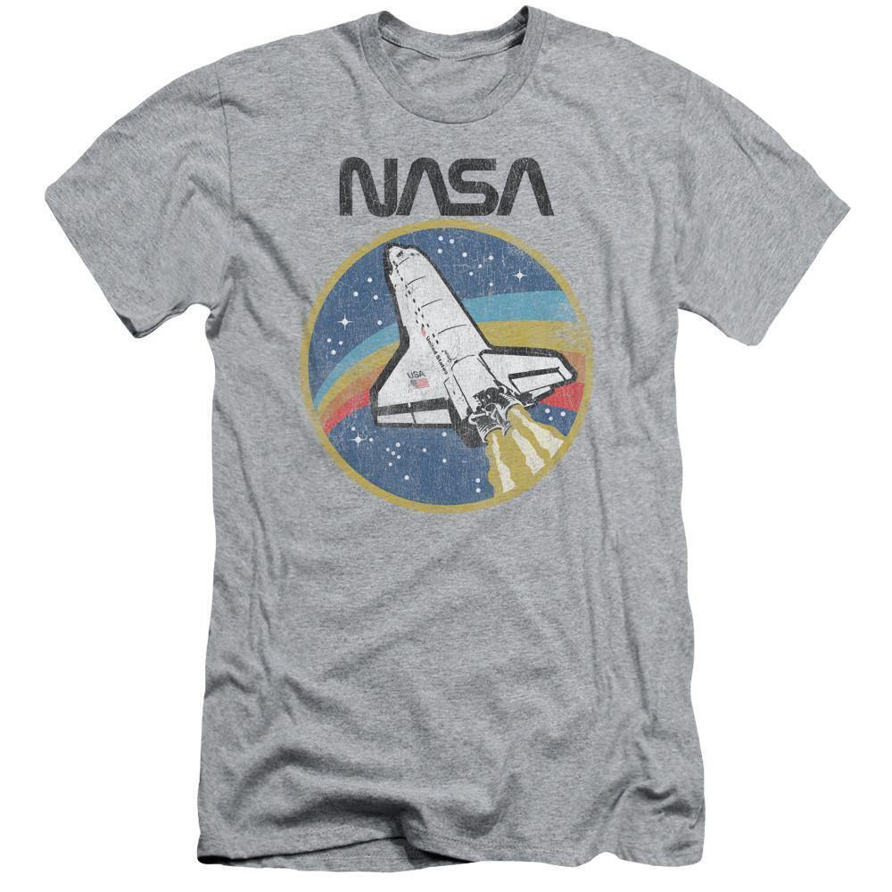 Nasa Shuttle Adult 301 T Shirt Athletic Heather